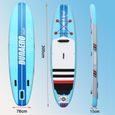 Stand up paddle Gonflable SUP Board, siège kayak sport nautique, double pagaie réglable, accessoire complet, 305 x 76 x 15 cm, jusqu-2