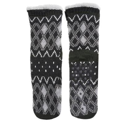 Isotoner Chaussettes Dintérieur Homme Maille Fourrées - Picots