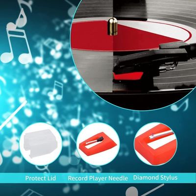 200 Aiguilles Stylet Pour Tourne-Disque Double Aimant - Remplacement Phonographe EC008B EC009B Etc.