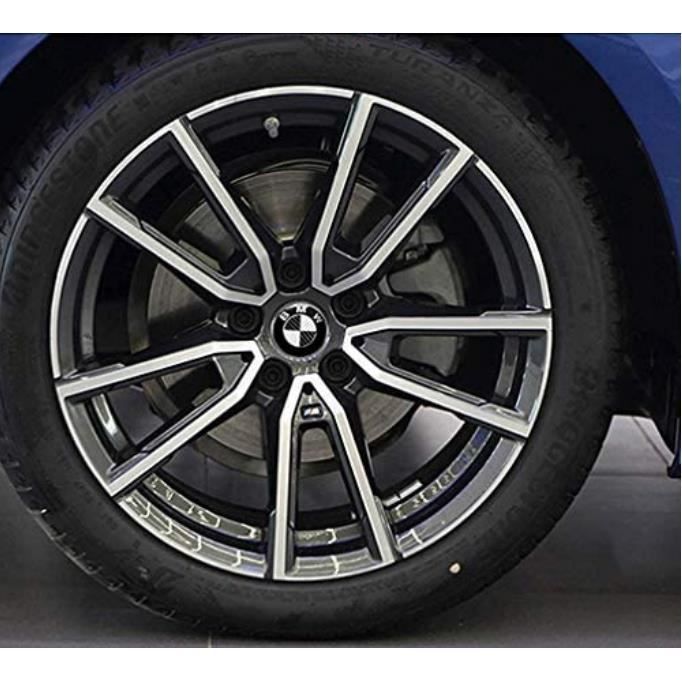 Autocollants 3D ABS Pour Jantes BMW - Tailles 45mm, 56mm, 68mm - Noir Et Blanc