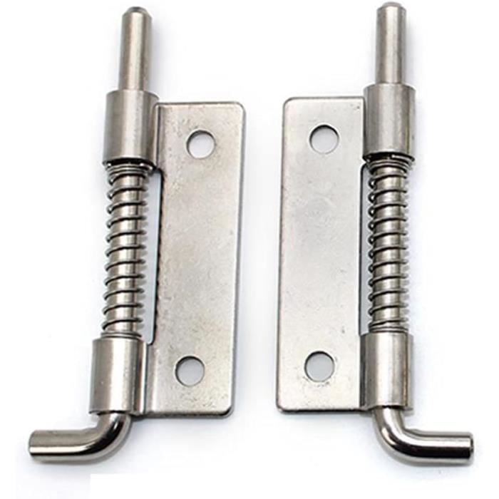 4 Loquets Ressort Acier Inox 304 - 85mm Sécurité Armoire