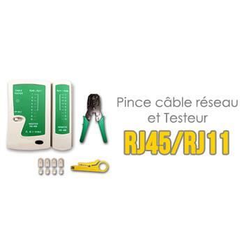 Pince à Sertir Et Dénuder Câbles Réseau - Outil Manuel ABS Pour Connexions électriques Et Réseau - 2