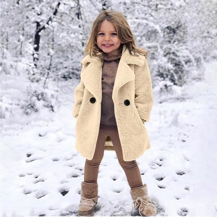 Manteau fausse sales fourrure enfant