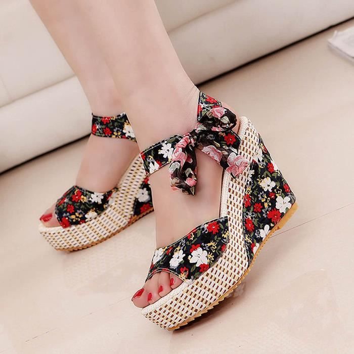 Chaussure ete talon compensé outlet