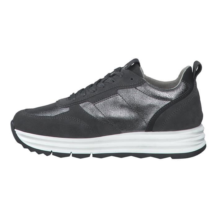 Tennis Basket Basses TAMARIS Argent Femme Compens
