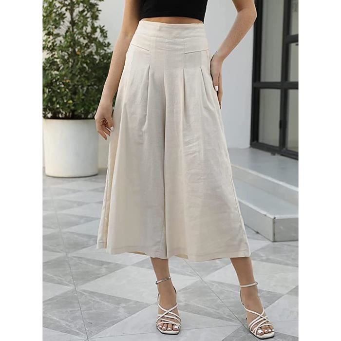 Pantalons Femme Fluide Large Grande Taille Et D contract e