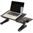 Table Ordinateur Portable Support PC Tablette de Lit Pliable-3