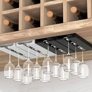 Support pour verres à pied, support pour verres à vin, armoire, rail pour verres - Maison