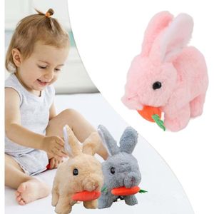 Lapin ,Lapin Interactif,Peluche éLectrique Interactif Lapins (Marron