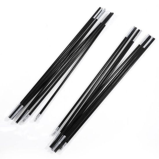 Poteaux De Tente En Fibre De Verre Jonikuper – 4 M, Pliables, Légers, Pour Tentes 3-4 Personnes, Diamètre 8 Mm