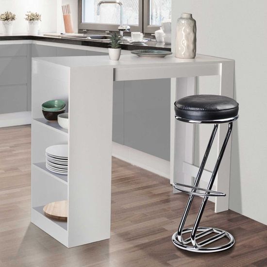 Table De Bar Barth 2 A 4 Personnes Bois Blanc Achat Vente Mange Debout Table De Bar Barth 2 A 4 Cdiscount