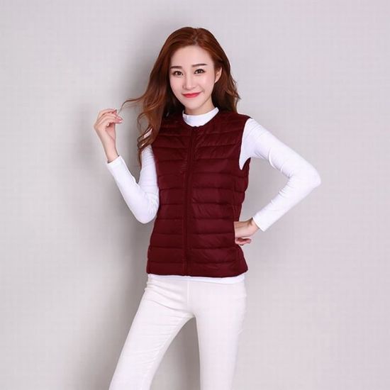 Doudoune fine femme sales sans col