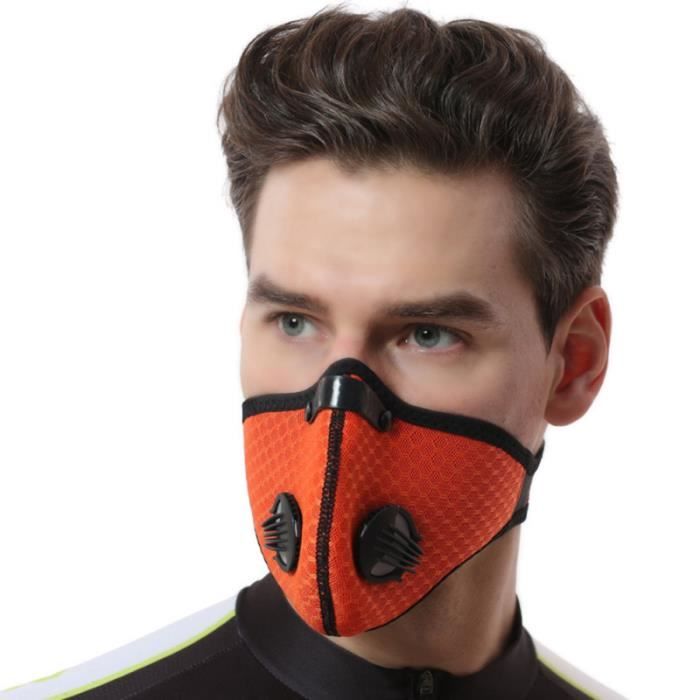 Masque anti-poussière charbon actif masque d'équitation élastique