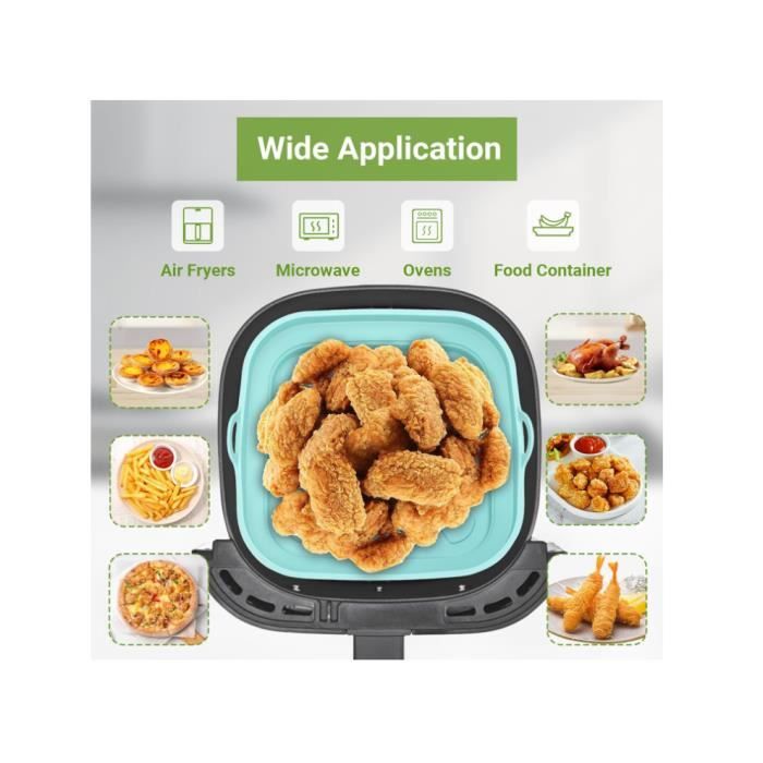 Moule En Silicone Pour Air Fryer – Accessoire Réutilisable, Pliable – Compatible Ninja Foodi Flex 10,4 L – Résiste à 240°C