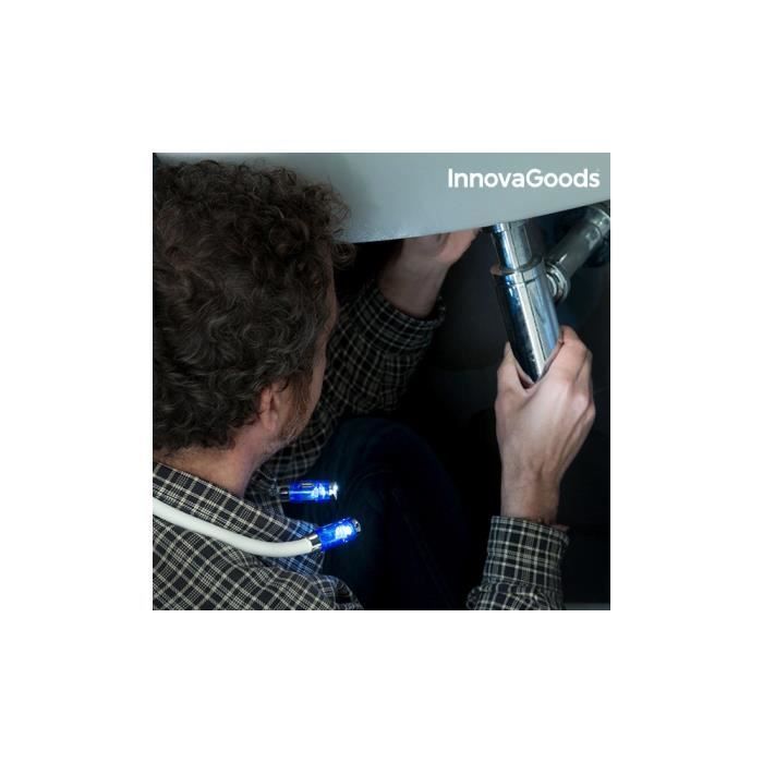 Lampe De Lecture LED Pour Tour De Cou Nereled InnovaGoods | Leroy Merlin