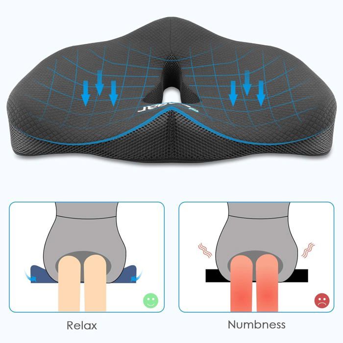Coussin de siège Soulever les hanches, oreiller de soutien en mousse à  mémoire de forme orthopédique pour la sciatique, le coccyx et le  soulagement de la douleur à la hanche Pression dorsale