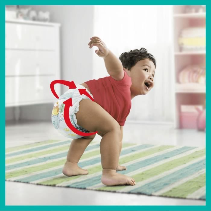 PAMPERS Premium protection pants couches-culottes taille 4 (9-15kg) 76  couches pas cher 
