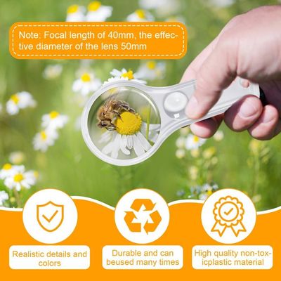 Lot De 12 Mini Loupes Pour Enfants – Couleurs Variées – Jouet Scientifique D’observation Pour La Classe, La Maison Ou La Nature