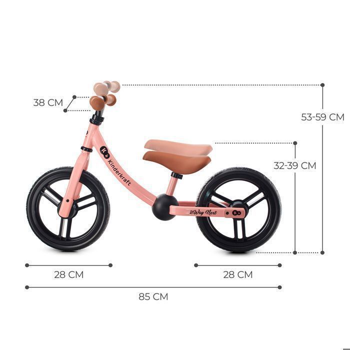 Kinderkraft Cutie Flash, vélo d'apprentissage sans pédales, Roues avec lumières LED, Design Moderne, Construction sûre, pour Enfants à partir de 1 an, Bleu Kinderkraft Cutie Flash, vélo d'apprentissage sans pédales, Roues avec lumières LED, Design Moderne, Construction sûre, pour Enfants à partir de 1 an, Bleu