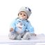 Poupee Poupon Bleu Bebe Reborn En Silicone Souple Mignon Jouet Enfant Achat Vente Poupee Cdiscount