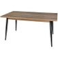 Table Salle A Manger En Bois Et Metal Noir 160x90cm 0 000000