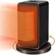 Chauffage d'appoint - KEEJAA - 1200W - Electrique - Mobile - Ventilateur