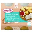 Petits pots Babybio Pomme de Terre Tomate Cabillaud +6m Bio 2 x 200g - BABYNAT - Alimentation pour bébé-0