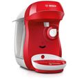 Machine à café multi-boissons - BOSCH  TAS1006 - TASSIMO T10 HAPPY - Rouge et blanc - Arrêt automatique - T-Disc-0
