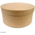 Boîtes Rondes Chapeau à décorer - 33 x 16 cm - 3 pcs Support à décorer Décopatch : Forme : Chapeau Matière : Papier mâché-0