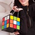 1 Pcs sac à main femme mignon Cube Rubik Magique Forme Mignon d'embrayage Cube magique-0