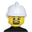 Masque LEGO pompier pour enfants - RUBIES - Taille unique Blanc/jaune-0