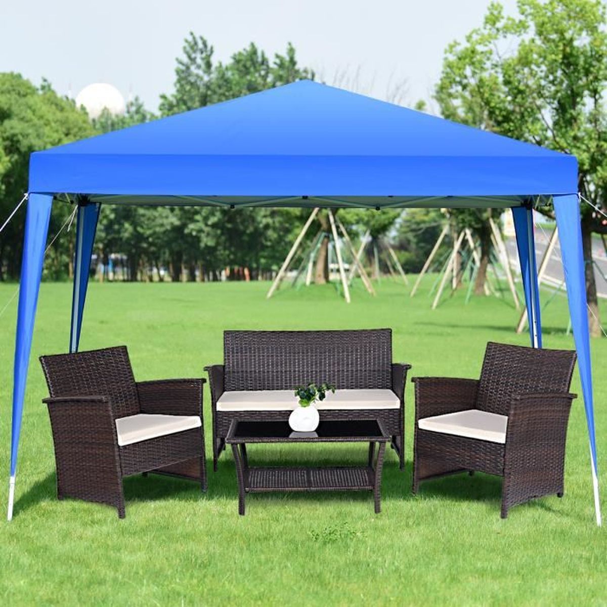 Tonnelle De Jardin Tente Reception Pliant De Jardin En Tube Acier