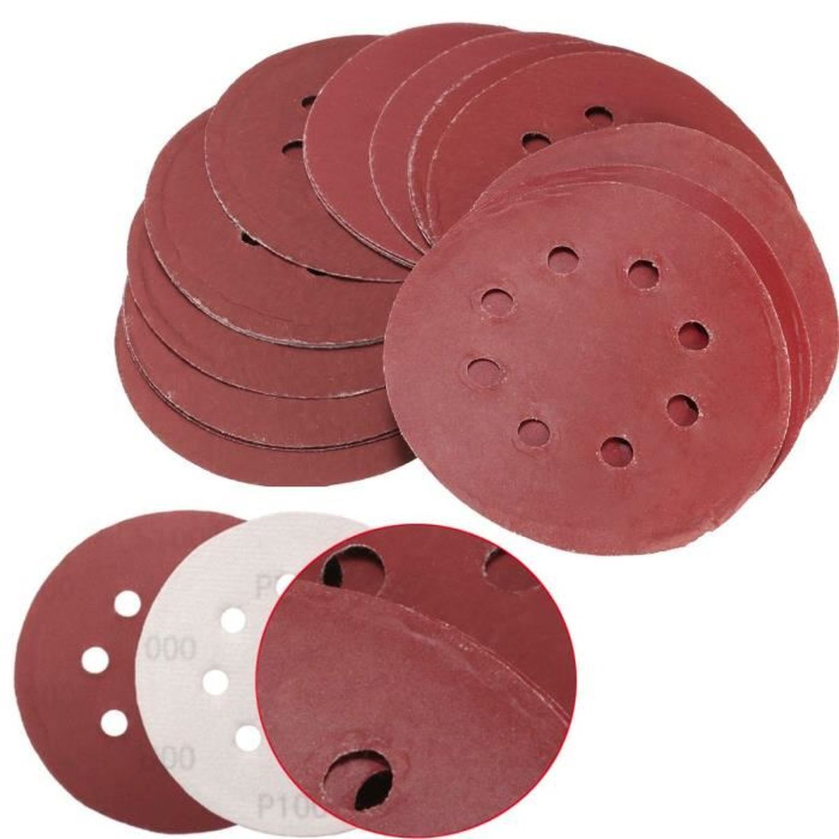 100 Disques Abrasifs Multi Grains 25mm - Pour Ponçage Et Polissage Sur Perceuse
