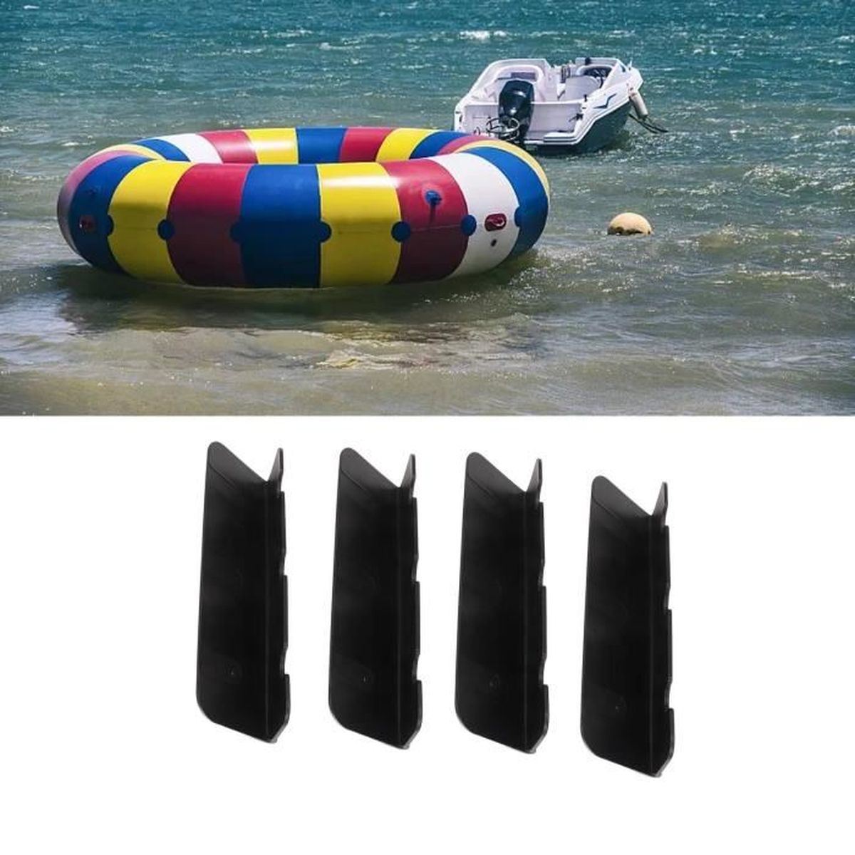 Lot De 2 Crochets PVC Pour Siège De Bateau Gonflable – Fixation Rapide, Robuste – Kayak, Pêche, Yacht