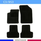 AUTOSWEET Tapis de voiture - CITROEN - C3 / DS3 - Sur mesure - Antidérapant - Lot de 4 pièces