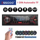 Autoradio ESSGOO 1 DIN Bluetooth USB FM Aux-In Lecteur MP3 Télécommande