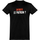 BRAND tee shirt homme humour | Cadeau imprimé en France | 100% coton, 185gr | c'est qui le patron ?