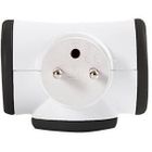 Bloc prise Triplite - WATT&CO - Rotatif - 16A - Asymétrique - Interrupteur