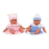 Lot de 2 poupées Bébé fille - Marque - Modèle - Avec couvertures et vêtements - H29 cm