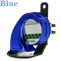 Bleu - Klaxon d'escargot électrique puissant universel 12V 130db, sirène étanche pour voiture, moto, camion,
