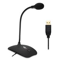 KLIM Talk - Microphone USB Noir - Compatible avec Tout Ordinateur - Micro de Bureau Professionnel - Audio Haute Définition