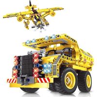 Vatos Jeu de construction - 361PCS - Jouet 2 Modèles - Avion ou Camion - Cadeaux pour Garçons Enfants de 6+ ans