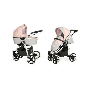 poussette rose strass