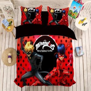 Chat Noir Housse De Couette Ladybug Parure De Lit Miraculous Cuisine Et Maison Co Ameublement Et Decoration