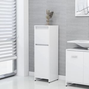 COLONNE - ARMOIRE SDB MONE Colonne salle de bain - Meuble de rangement Meuble bas salle de bain Blanc 30x30x95 cm Aggloméré 826226