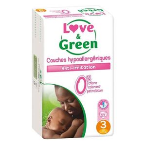 Love & Green - Couches Bébé Saines et Ecologiques - Taille 4 (7-14