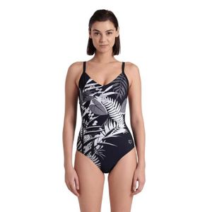 Maillot De Bain 1 Pièce Femme – Nylon/élasthanne – Effet Gainant – Dos Nu – Bretelles Ajustables – Pour Piscine, Plage, Aquagym