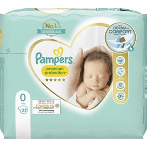 COUCHE PAMPERS Premium Protection Taille 0 - 22 Couches