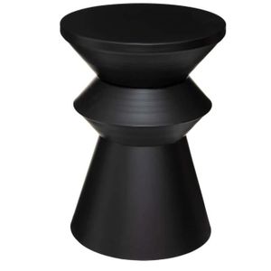 TABLE D'APPOINT Table d'appoint en fer coloris noir - Diamètre 36 