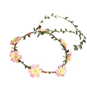 Blanc ivoire or strass rose fleur cheveux couronne guirlande bandeau festival 476